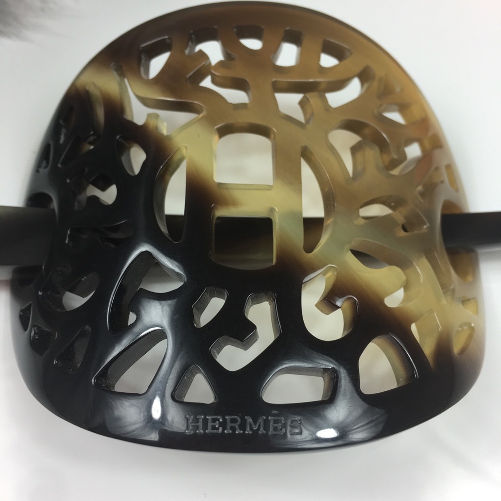 Hermes Vintage Buffalo Horn Hair Accessory - Picture 2 of 4